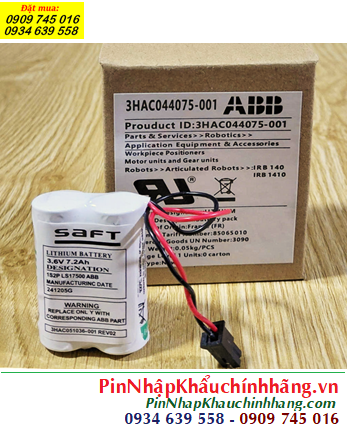 ABB 3HAC044075-001; Pin nuôi nguồn ABB 3HAC044075-001 Lithium 3.6v _Xuất xứ Pháp